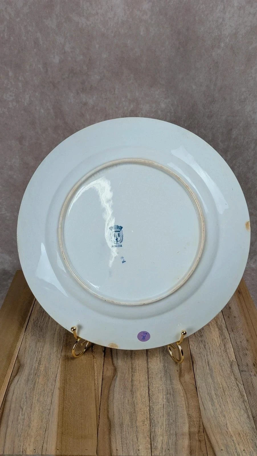 Oud rond bord Saint-amand Hamage model Acacia – photo 6